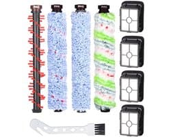 Accessoires geschikt voor Bissell Crosswave 3-in-1, 1 huisdierrolborstel + 1 vloerborstel + 1 tapijtborstel + 1 multifunctionele hoofdborstel + 4 filters