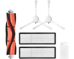 aladdien - Professionele Hoofdrolborstel - Vervangingsborstels - Geschikt voor Xiaomi Mijia 1C - Efficiënt Dweilen - Inclusief Filters en Borstels