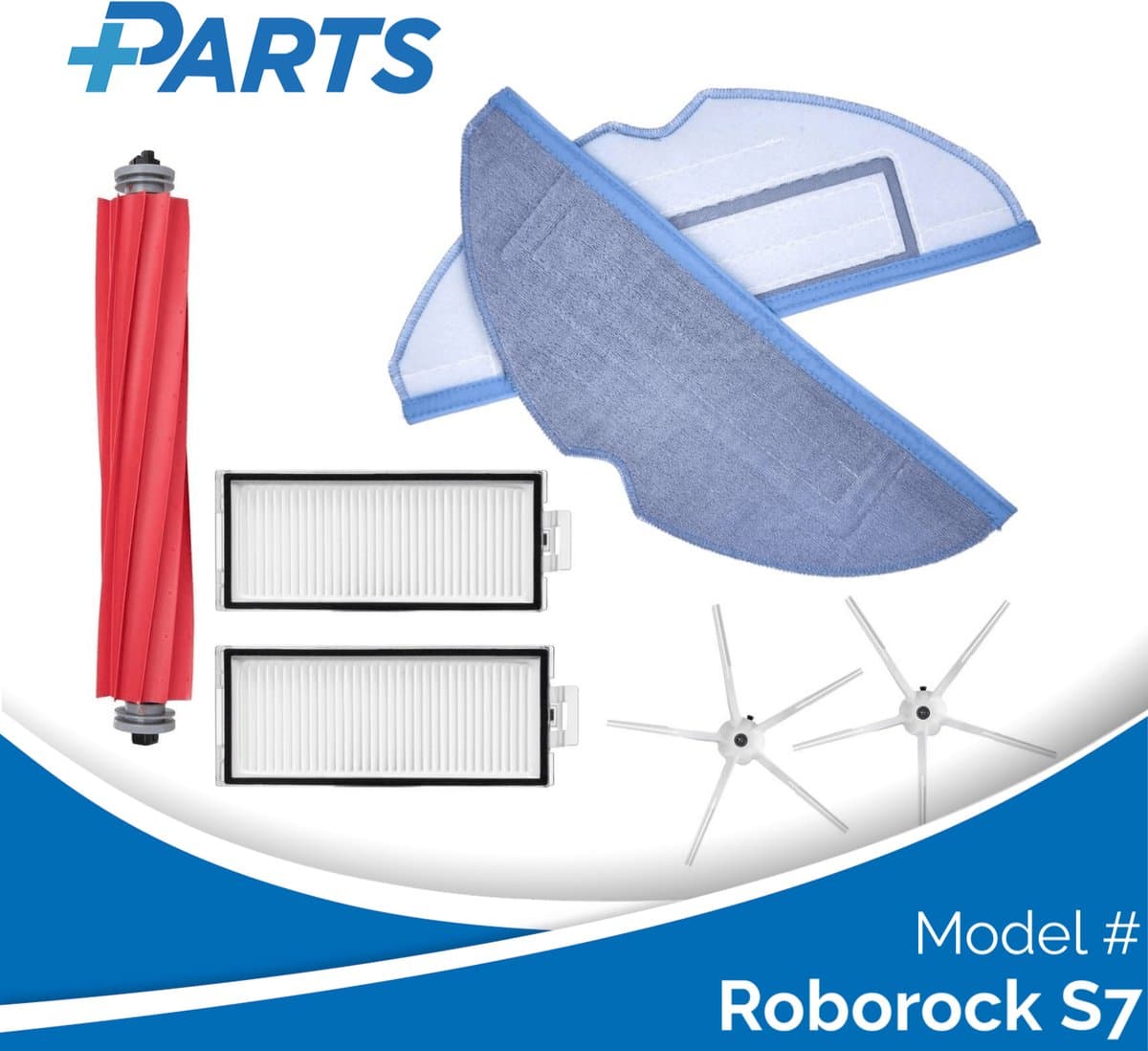 Roborock S7 Onderhoudsset (Plus.Parts® alternatief voor 8.02.0091) — afbeelding 1