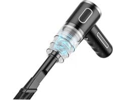 COVREO Kruimelzuiger draadloos en oplaadbaar – 31x14,5x6 cm – Handstofzuiger voor auto en thuis – 3500 Pa zuigkracht – Zwart