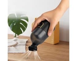 Draadloze Handstofzuiger - Desktop Reiniger - Bureau Schoonmaken - Sterke Zuigkracht 2200 Pa - 9 x 7 x 12 cm