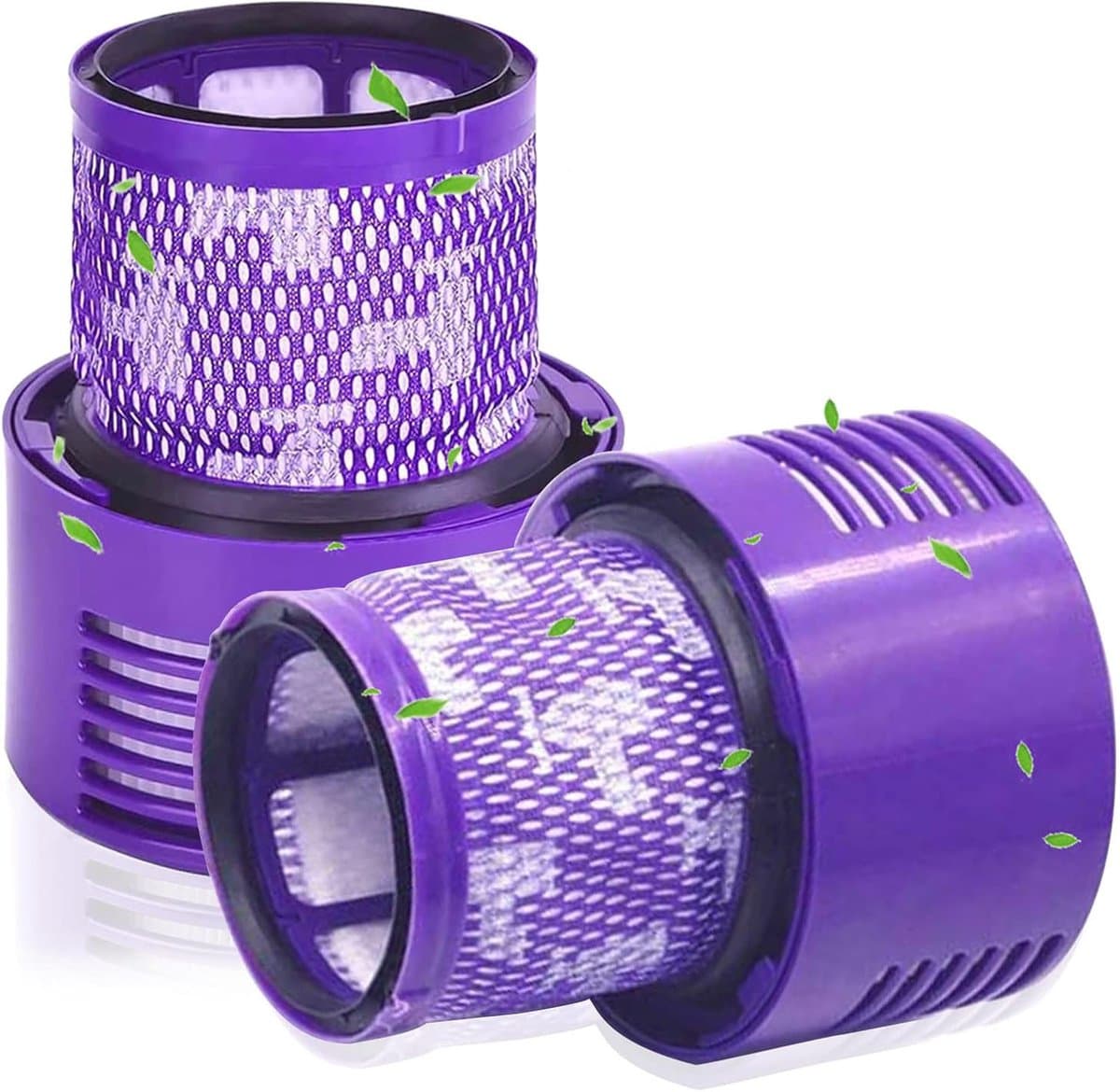 HEPA filter - Filter geschikt voor Dyson V10/SV12 stofzuigers - 2 stuks - 110 × 87 × 64 mm - Wasbaar en Herbruikbaar — afbeelding 1