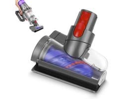 Stofzuigerborstelkop Met Anti-Klitfunctie En Taps Toelopende Borstelrol Voor Dyson V15 V11 V10 V8 V7 - Dieptereiniging Zelfreinigend Compact - Donkergrijs
