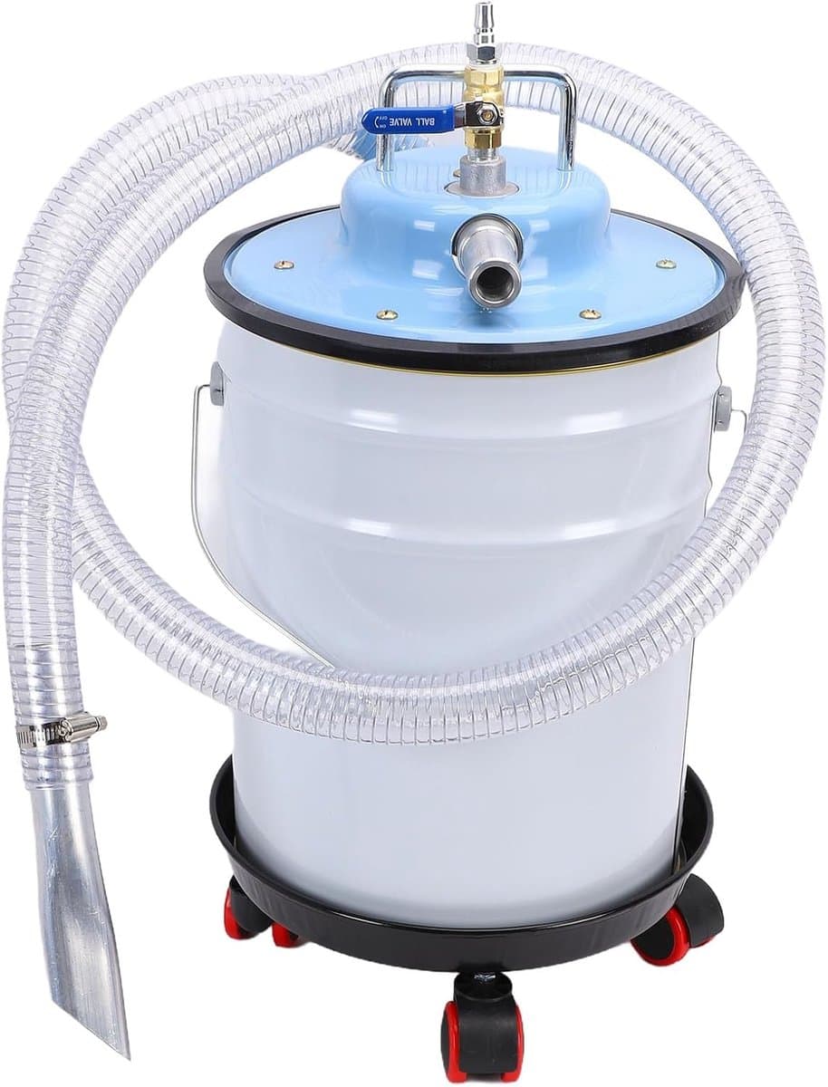 Pneumatische Stofzuiger - Nat Droog Vacuüm - Werkplaats Reinigen - Luchtaangedreven Zuigkracht - 20 Liter Tank - Zilver — afbeelding 1