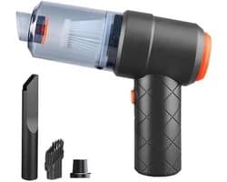 Draagbare Kruimeldief - Kleine Stofzuiger - Auto Reinigen - Sterke Zuigkracht - 500 ml - Zwart