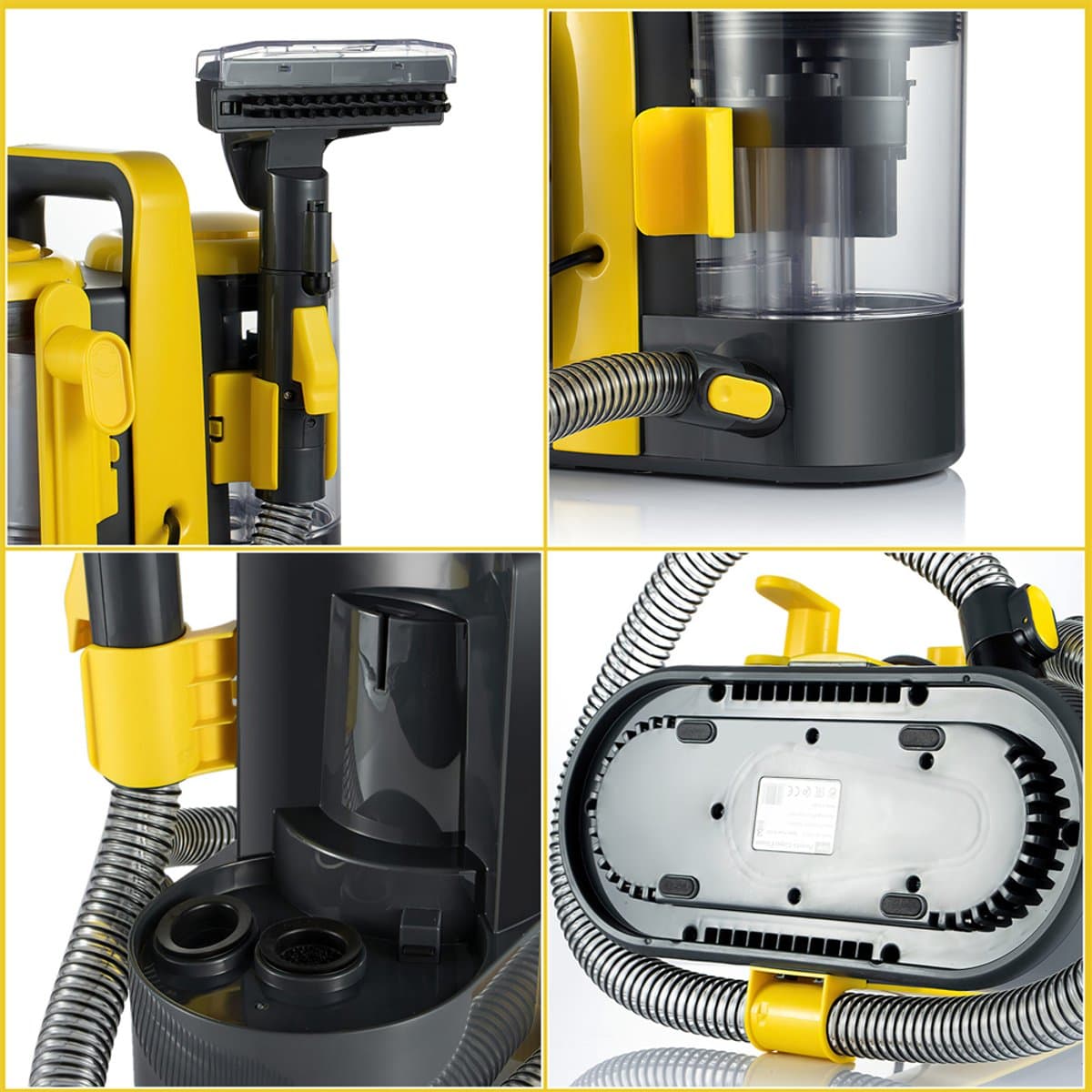 Draagbare Tapijtreiniger - 600W Zuigkracht - 11KPa - 1080 ml Schoonwatertank - ABS Materiaal - Voor Auto En Bank — afbeelding 1