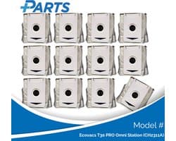 Ecovacs T30 PRO Omni Station (CH2311A) Stofzakken (12 Stuks, Plus.Parts® alternatief voor DDB030031)