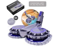 Highlygoods® Elektrische Dweil Opzetstuk - Voor Dyson Steelstofzuiger - Mop - Vloerwisser - Stofzuiger Dweil - Nat en Droog - Stofzuiger Accessoire met Wasbare Microvezel Pads – voor V7 V8 V10 V11 V15
