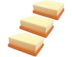 3-pack vervangingsfilters, vlakgeplooide filters, HEPA-filter accessoirekit, vlakgeplooide stofzuigervervangingsfilters geschikt voor Karcher WD5 WD4 MV4 MV5 stofzuigers