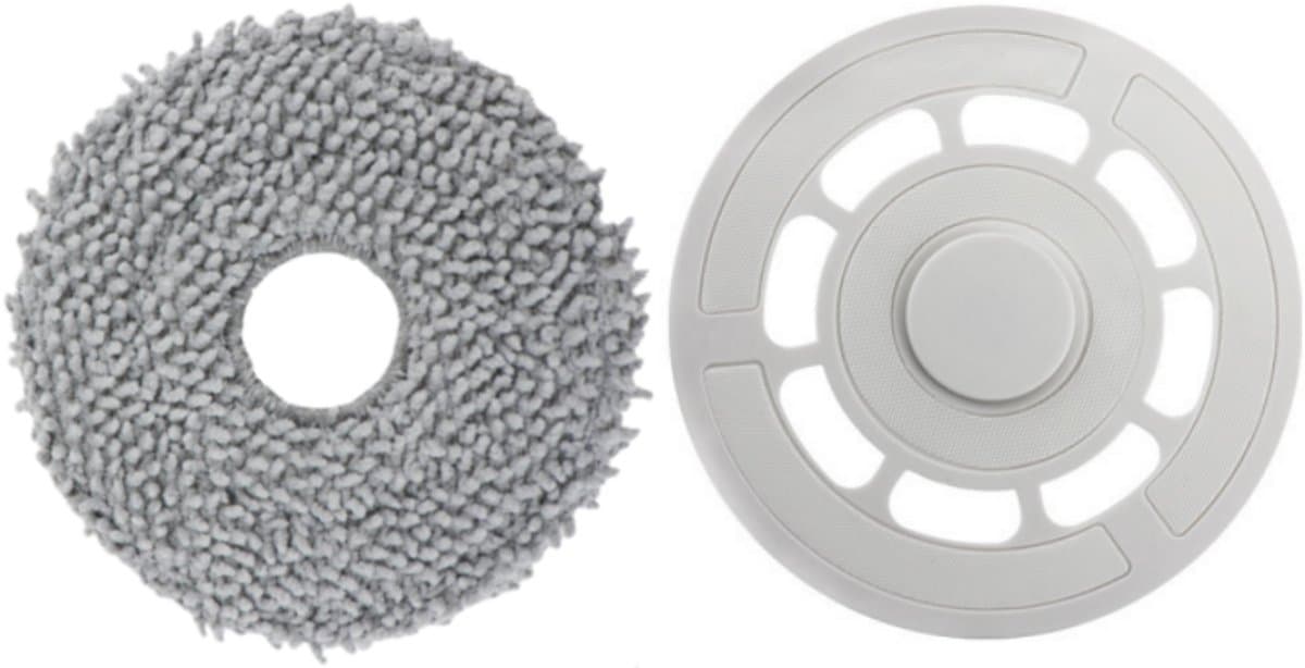 2 stuks- Mopplaat - Vervangende doek,Geschikt voor Roborock P10 Pro/P10S/P10S PURE/QRevo MaxV/QRevo Pro/QRevo S/Qrevo Plus(1 reinigingsdoek en 1 dweilhouder) — afbeelding 1