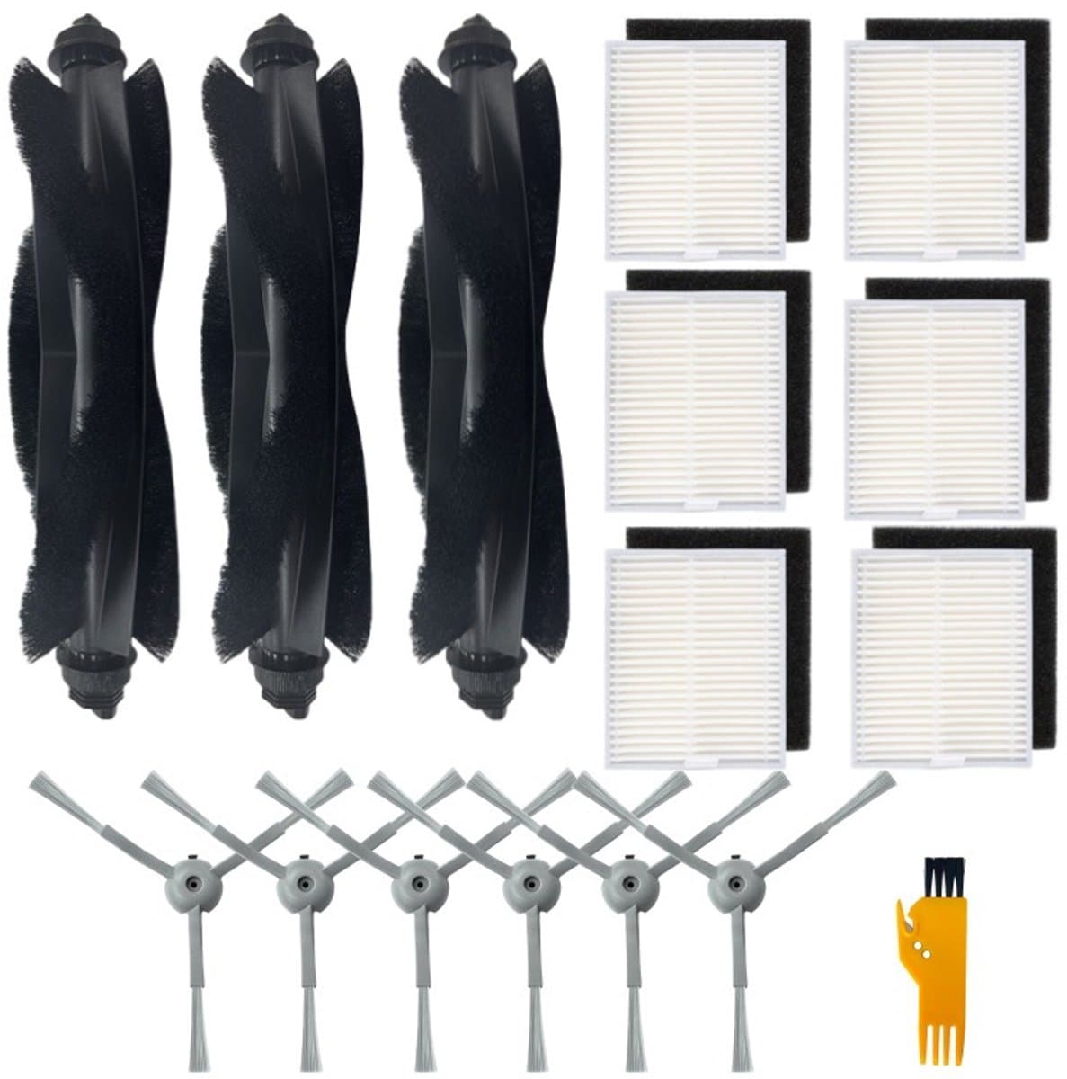 16 stuks Accessoireset - Geschikt voor Eufy L50 /L60 - Onderdelen - voor robotstofzuiger - Vervangingsonderdelen — afbeelding 1