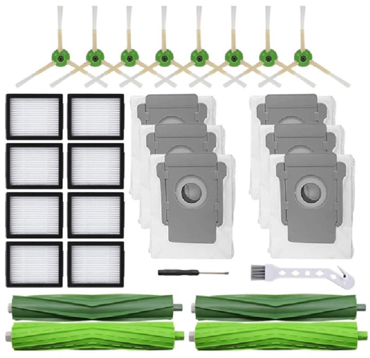Geschikt voor iRobot roomba grondsweeper accessoires i7 i7+ E5 E6 serie 800/900 serie universeel- set van 26 stuks — afbeelding 1