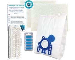 Multaparts® stofzuiger-APK set geschikt voor Miele Complete C2, Complete C3, S5, S8 serie | HEPA13 versie | Complete onderhoudsset met stofzuigerzakken type GN (10 x), motorfilter (2 x), HEPA H13 filter, geursticks (5 x), APK-checklist & APK-sticker