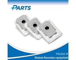iRobot Roomba c9750 Stofzakken (3 Stuks, Plus.Parts® alternatief voor 4626194 / 4640235)