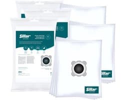 Sillar 12x stofzuigerzakken, synthetisch, anti-allergeen, 3 filterlagen - vervanging voor WB3051 WB305140 WB406120 - geschikt voor stofzuigers Rowenta Silence Force Extreme Intenso, Tefal X-Trem Power