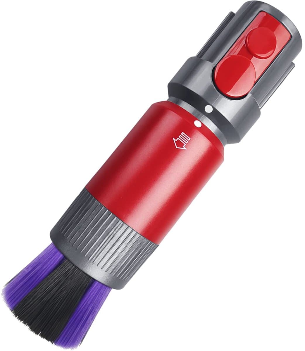 1 stuk - Stofzuigeraccessoires - Reinigingsborstel - Markeringsvrije borstel - voor Dyson Vervangingsaccessoire-stofzuigers - Geschikt voor vervanging van V8, V7, V10, V11 - Geschikt voor massief houten en hardhouten vloeren - Grijs + rood — afbeelding 1