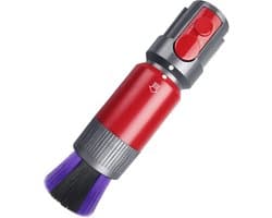 1 stuk - Stofzuigeraccessoires - Reinigingsborstel - Markeringsvrije borstel - voor Dyson Vervangingsaccessoire-stofzuigers - Geschikt voor vervanging van V8, V7, V10, V11 - Geschikt voor massief houten en hardhouten vloeren - Grijs + rood