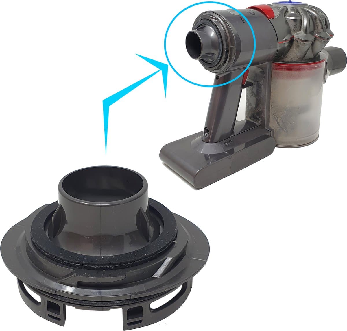 Motor achterkant filter cover kap geschikt voor Dyson v7 v8 — afbeelding 1