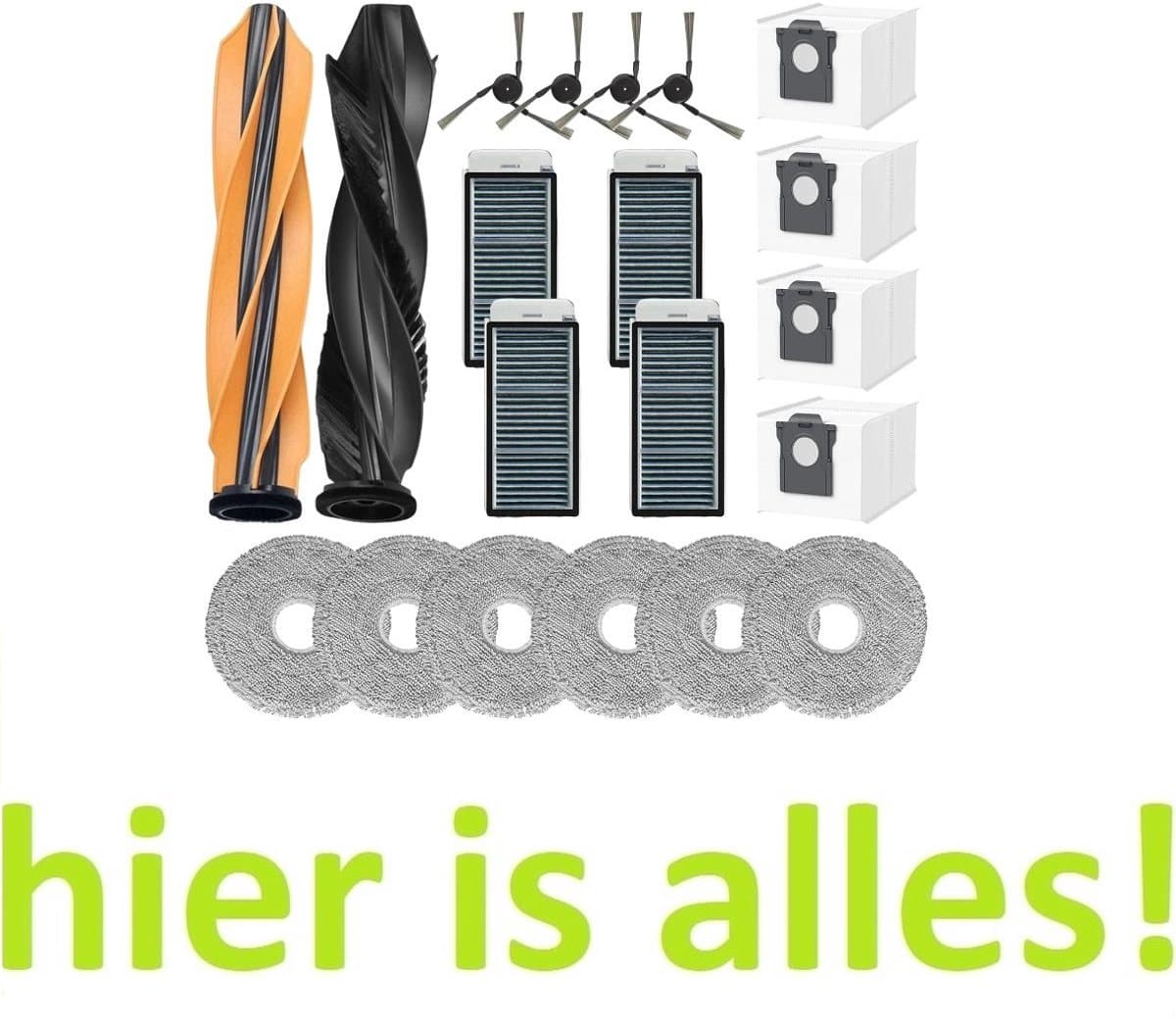 accessoires compatibel met Dreame X50 - X50 ULTRA - L50 PRO ULTRA - L40s PRO ULTRA- filters - moppen - borstels - zakken - Hoogwaardige vervanging — afbeelding 1