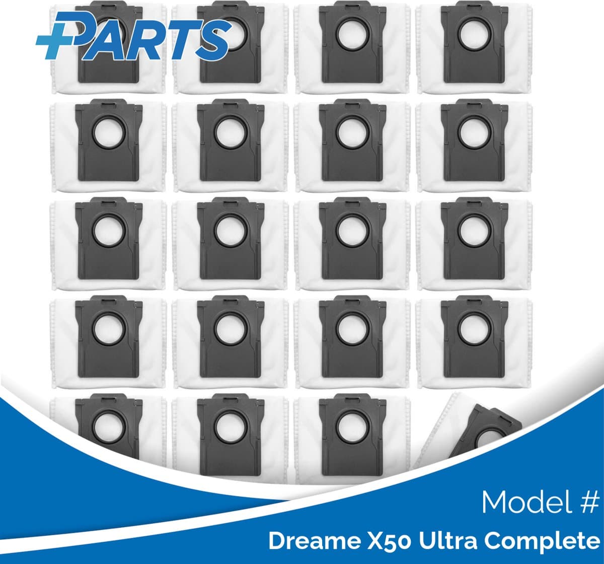 Dreame X50 Ultra Complete Stofzakken (20 Stuks, Plus.Parts® alternatief voor RDB8) — afbeelding 1
