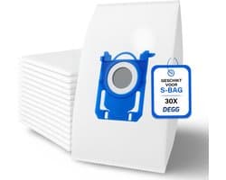 DEGG® - 30x Stofzuigerzakken geschikt voor AEG S-BAG GR201, GR201s, GR201sm, VX6 X force, VX7 - Classic long performance stofzuigerzakken geschikt voor AEG, Philips, Electrolux - 30 STUK(S)