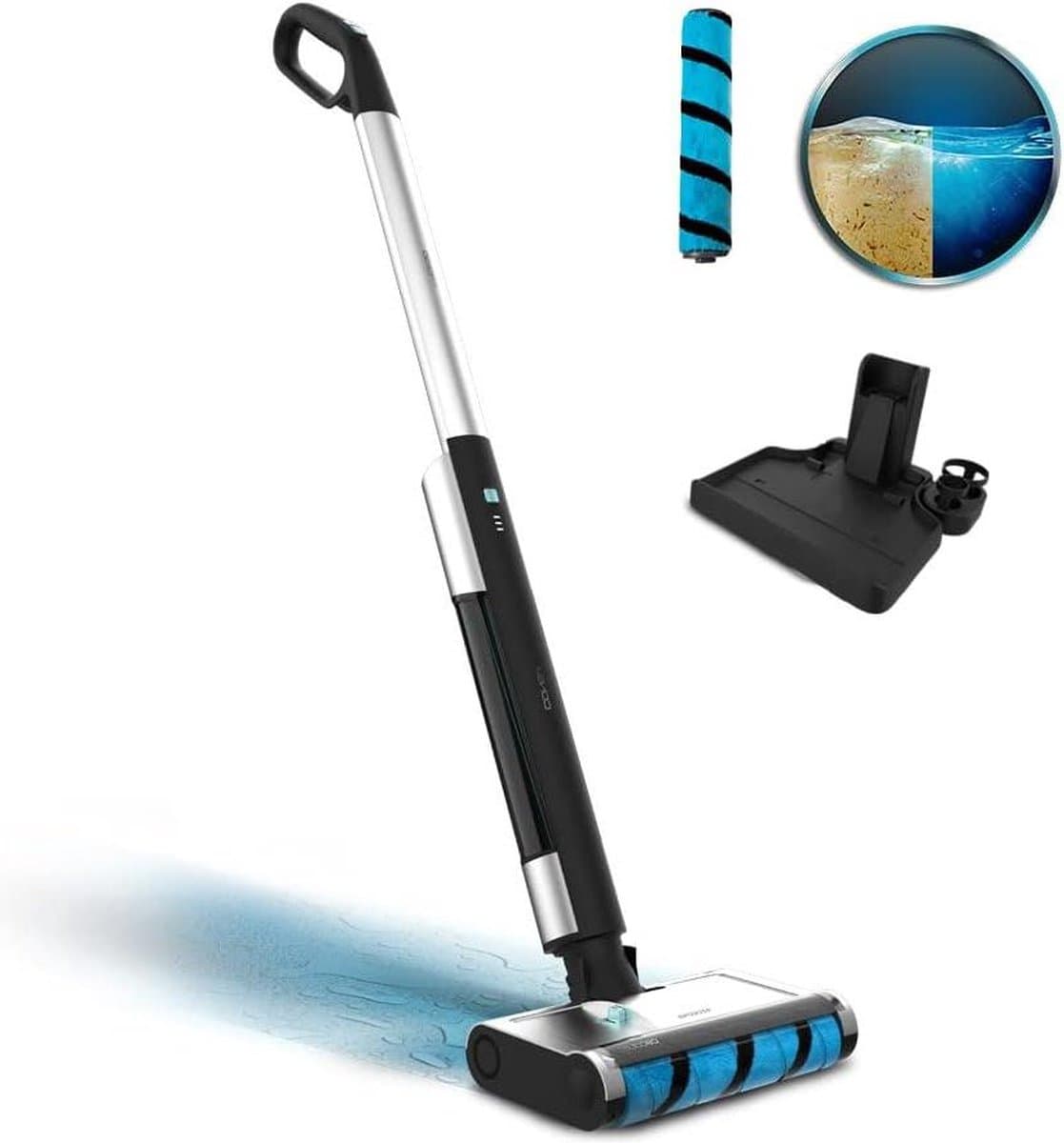 Elektrische Vloermop FreeGo Wash 40W - Autonomie 30 mins - Wet Jalisco - 420 ml Schoon Water - 150 ml Vuil Water - Automatische Verstuiver - Autoreinigende Basis — afbeelding 1