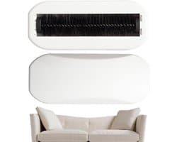 Tafelborstel Kruimels - Kruimelvanger Tafel - Snel Opruimen - Lift-and-Tip-Out Ontwerp - 19.8 cm - Wit