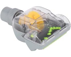 Dailygoods- Turbo Borstel Mini - Universeel 32-35 mm - Diepe Reiniging - Stof en Vuil - Geschikt voor Meubels en Vloeren - Inclusief 2 Adapterringen - Stofzuigerborstel