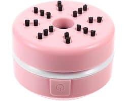 Mini Stofzuiger - Draagbare Desktop Reiniger - Bureau Schoonmaken - Compact En Lichtgewicht - 8.5x8.5x6.3CM - Roze