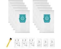 10 stofzuigerzakken geschikt voor Miele Pure TU S1 L1 stofzakken - stofzuigerzakken - stofzuigerzakken miele - met 1 Borstel voor het reinigen - 3 sets Filter Katoen Kleine