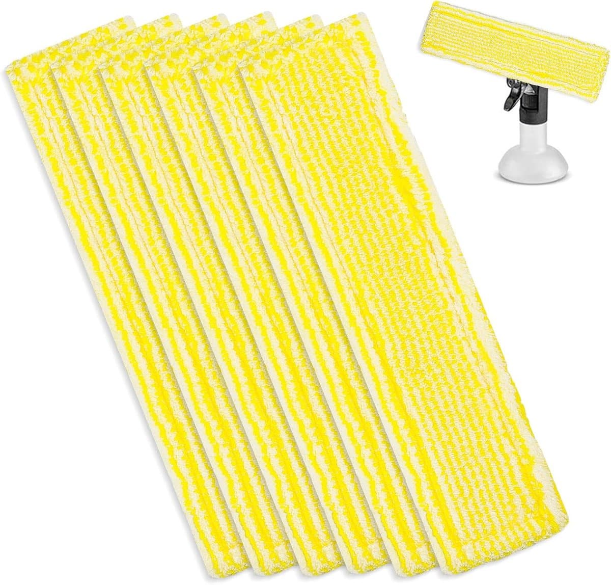 6 stuks Vervangingspads voor Kärcher raamstofzuigeraccessoires- vervangende microvezel dweilhoes raamstofzuiger accessoirepads dweilpad - voor Kärcher WV2 WV5 WV6 Plus Premium — afbeelding 1