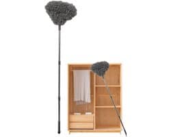 Ventilator Reiniger - Stofdoek - Hoge Plekken - Uittrekbaar Ontwerp - Tot 125 cm - Grijs