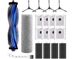 De 19-delige accessoirekit Geschikt voor de ECOVACS DEEBOT X8 Omni/X8 Pro Omni bevat een borstel, filter, stofzak, dweilrol en reserveonderdelen.