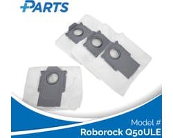 Roborock Q50ULE Stofzakken (4 Stuks, Plus.Parts® alternatief voor 8.02.0132)