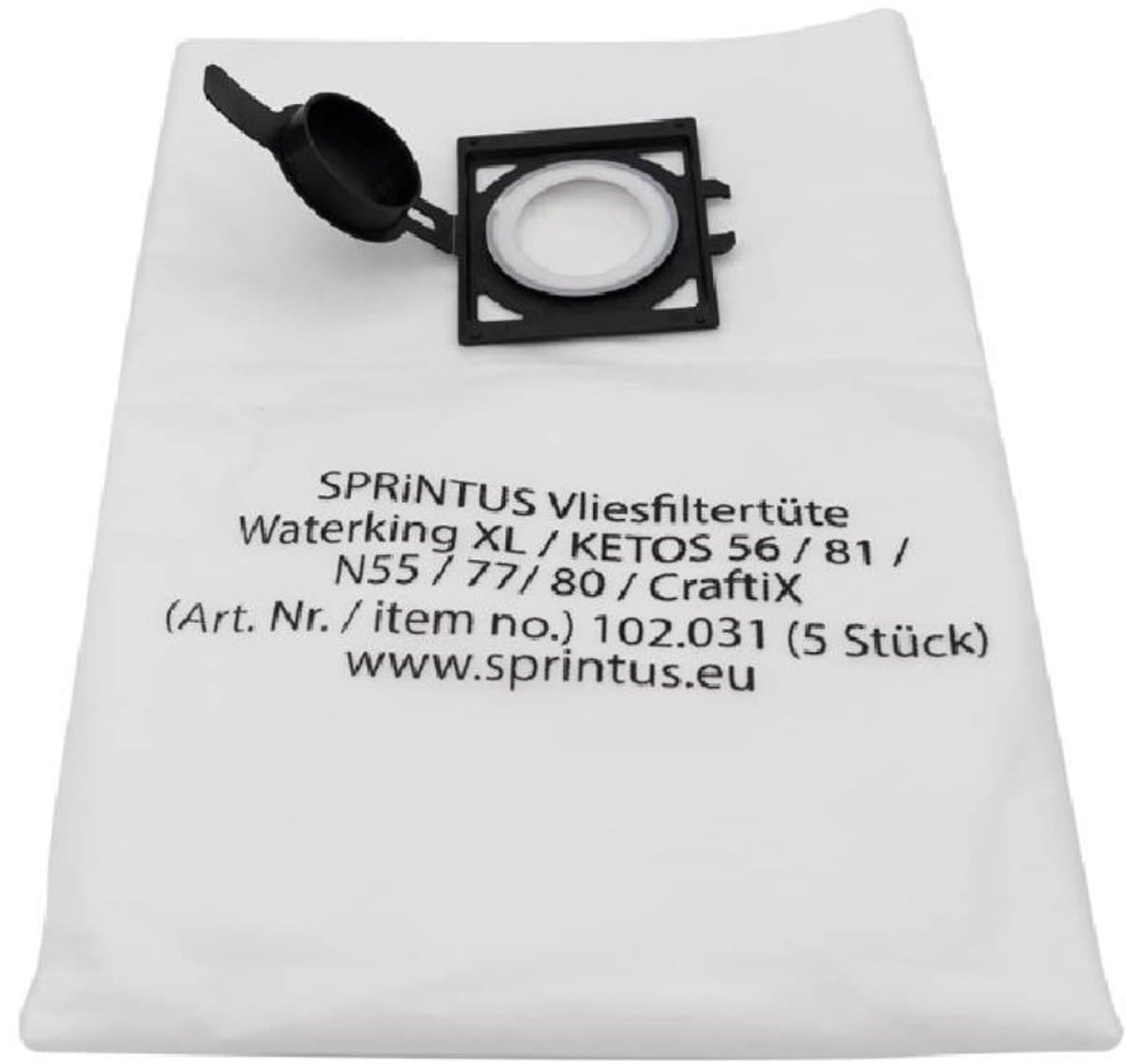 Sprintus Stofzakken - geschikt voor Craftix 35 M bouwstofzuiger - 5 stuks — afbeelding 1
