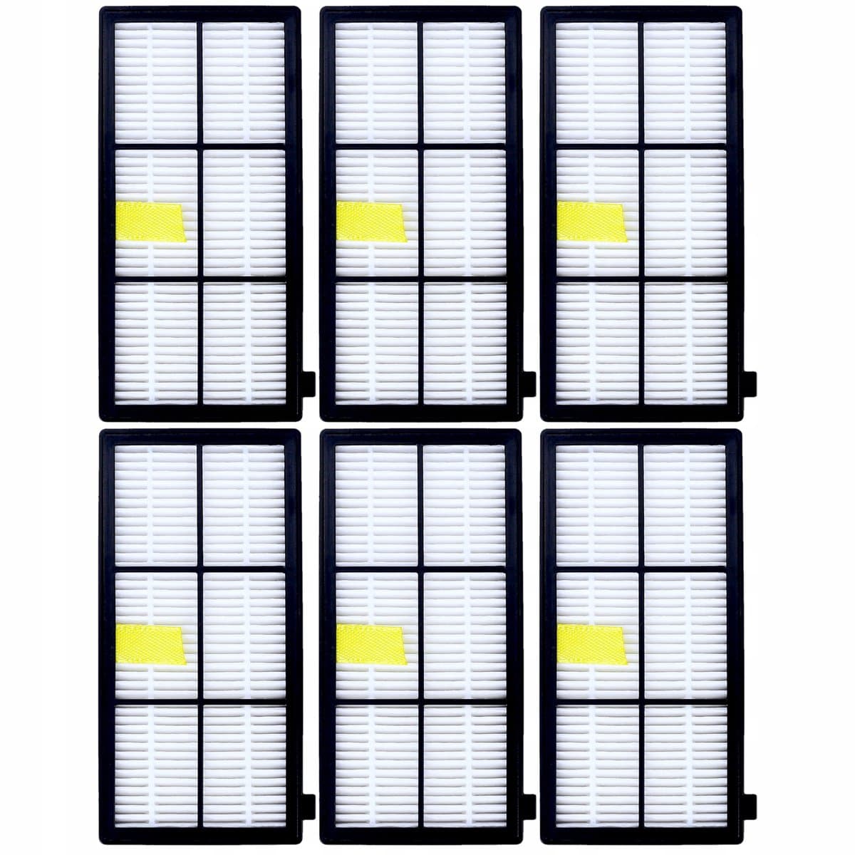 Sillar 6x Stofzuigerfilter - HEPA-filter voor Robotstofzuiger - geschikt voor iRobot Roomba Serie 800 900 – vervangingsfilter voor modellen 966, 971, 975, 980, 981 — afbeelding 1