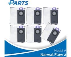 Narwal Flow 2 Stofzakken (6 Stuks, Plus.Parts® alternatief voor CP-PJ-A00293-00-00)