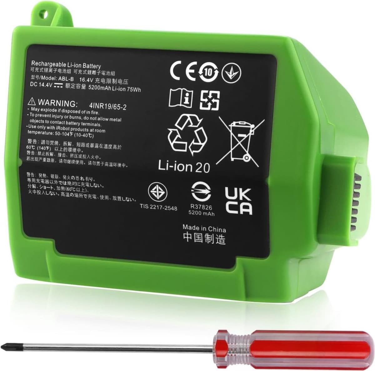 5200mAh Accu voor iRobot Roomba S9 — afbeelding 1