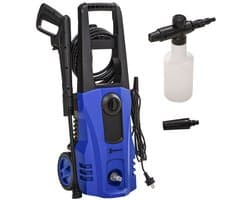 COVREO Hogedrukreiniger 1800 W 150 bar, 6 m slang, met wielen blauw