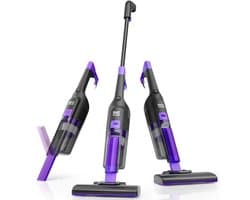 Zerova Steelstofzuiger met Snoer - 400W - Kruimeldief - 3 Opzetstukken - 3-in-1 Multifunctionele Stofzuiger - Zonder zak op accu