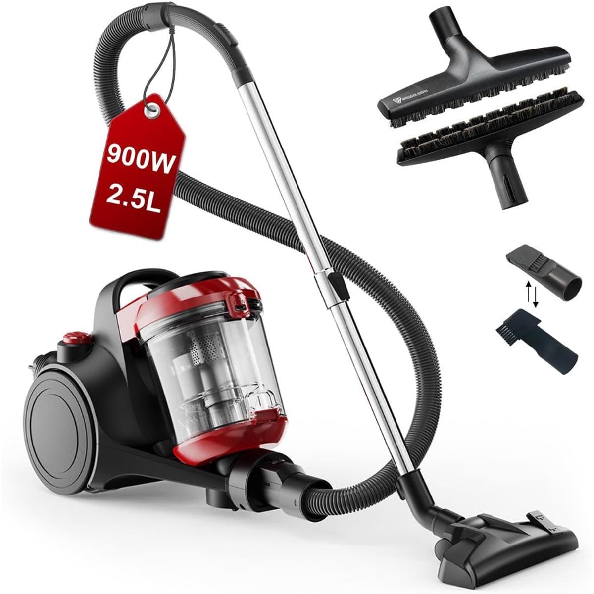 VALI® Stofzuiger Zonder Zak - Compact en Licht - Stofzuiger - Zwart - 34cm x 28cm x 51cm — afbeelding 1