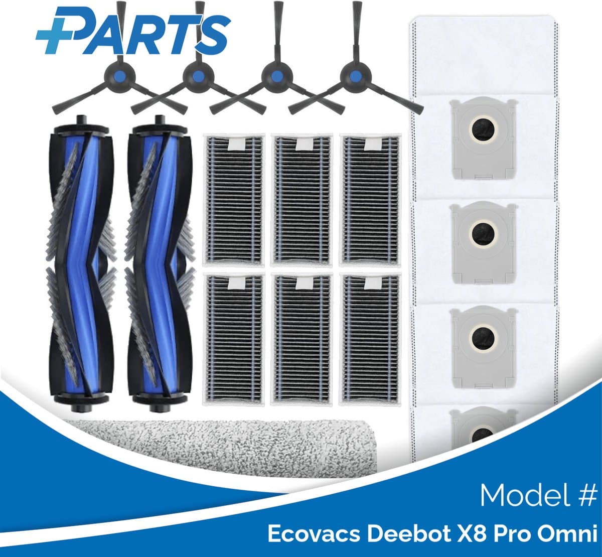 Ecovacs Deebot X8 Pro Omni Onderhoudsset (Plus.Parts® alternatief voor DKT060175) — afbeelding 1