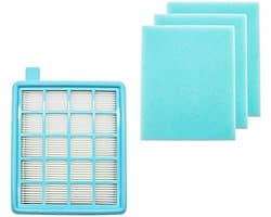 Dailygoods - Dailygoody - Buffalo-Mistral Netfilters - 4 stuks - Geschikt voor Philips stofzuigers - HEPA-filter - Verhoogt luchtkwaliteit - Eenvoudige vervanging