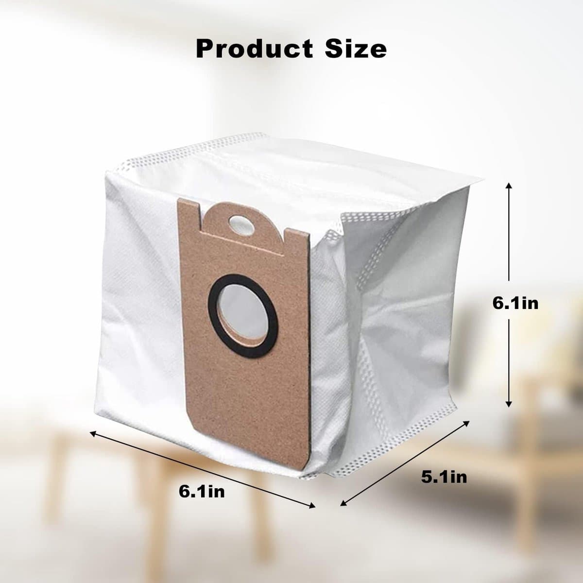 Dailygoods- Stofzuigerzakken Grote Capaciteit - Stofzuigeraccessoire - Lekvrij - Duurzaam - Geschikt voor Proscenic M7 Pro/M8 Pro - Eenvoudig te vervangen - Robotstofzuigerzakken — afbeelding 1