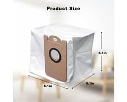 Dailygoods- Stofzuigerzakken Grote Capaciteit - Stofzuigeraccessoire - Lekvrij - Duurzaam - Geschikt voor Proscenic M7 Pro/M8 Pro - Eenvoudig te vervangen - Robotstofzuigerzakken