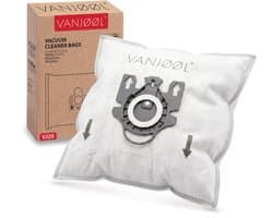 VANJOOL® Stofzuigerzakken voor Miele G/H/N – Geschikt voor Classic C1, Complete C2 & C3, Moulinex & Weltstar – 10 Stuks + 2 Filters – Sterke Filtratie & Perfecte Pasvorm