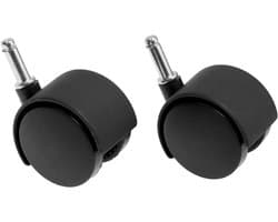 Stofzuiger Wielen - Reserveonderdelen - Stofzuigen - Directe Pasvorm - 80mm of 100mm - Zwart