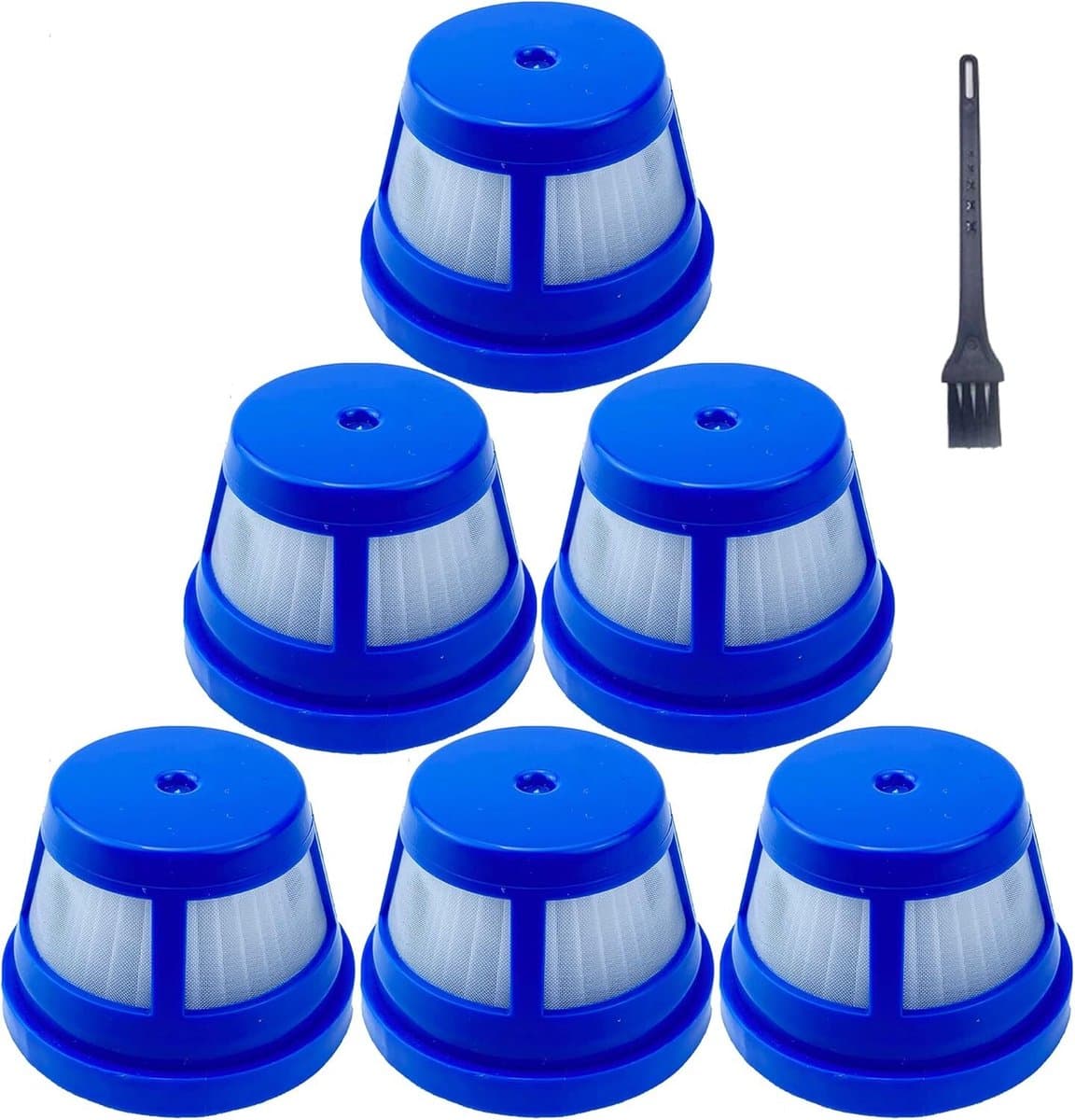 6 stuks HEPA-filters geschikt voor Eufy HomeVac H11 en H11 draadloze handstofzuiger — afbeelding 1