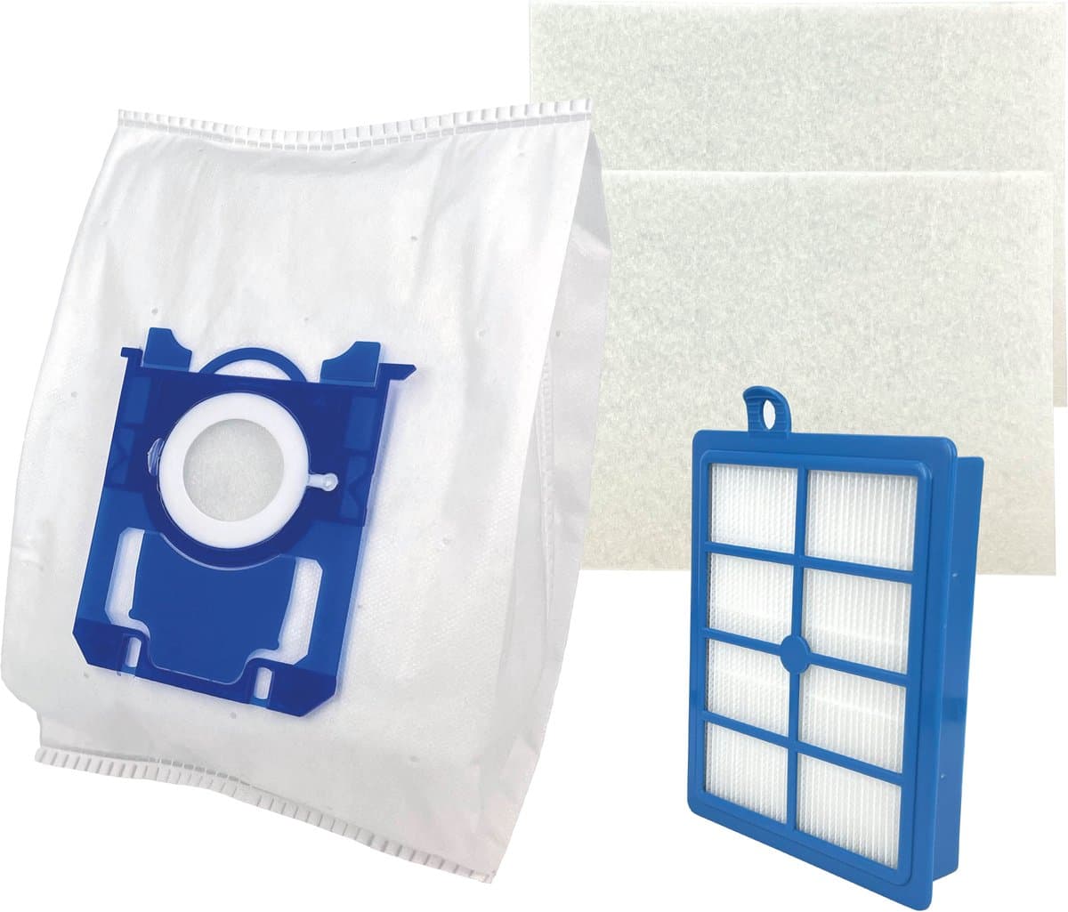 20 PARTS4® Stofzuigerzakken + HEPA & motorfilters geschikt voor AEG 6000 serie (Animal 6000, Clean 6000, Hygienic 6000, Allergy 6000*) | Complete set met 20 stofzuigerzakken, HEPA H12 filter en 2 motorfilters — afbeelding 1