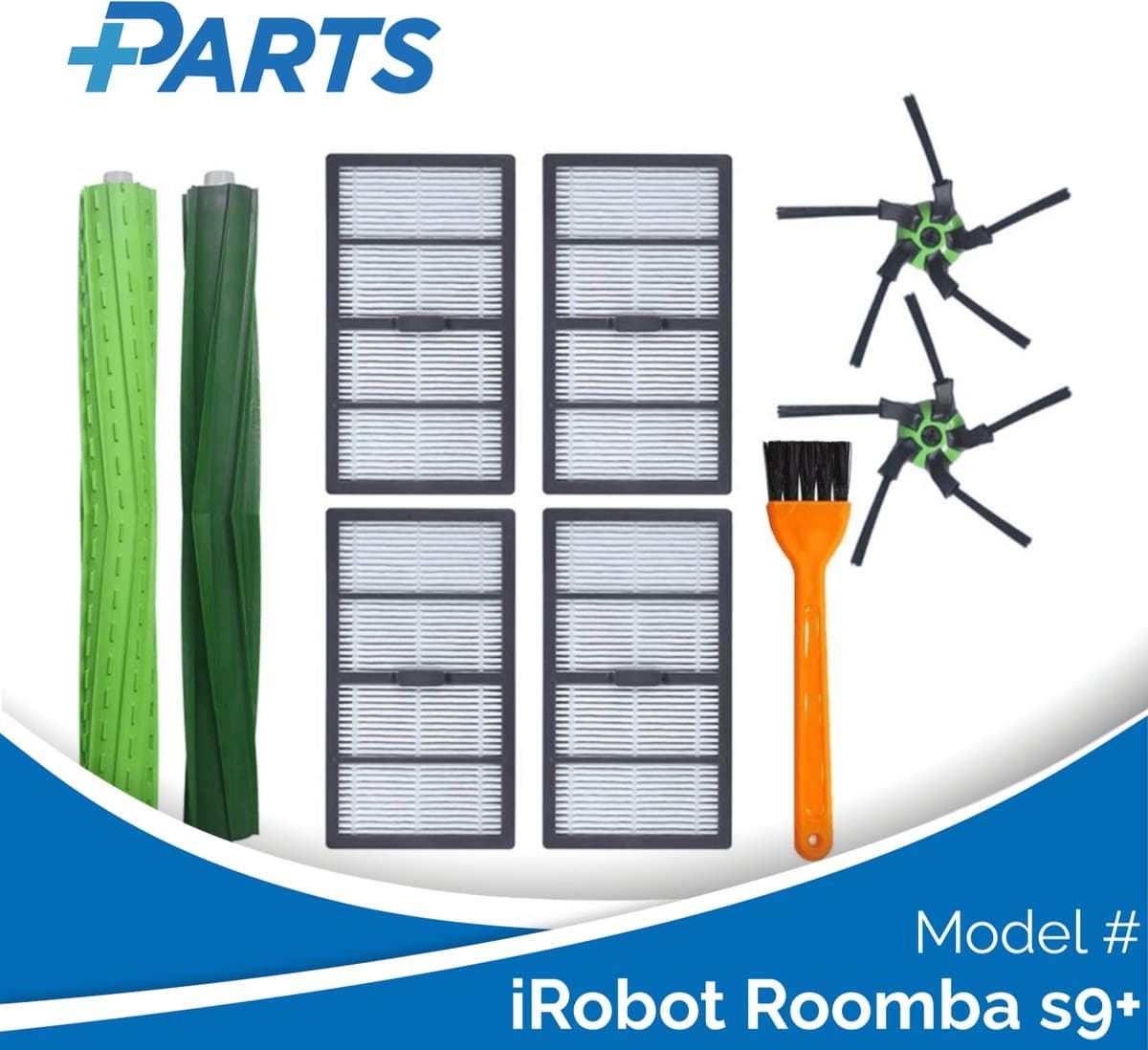 iRobot Roomba s9+ Onderhoudsset (Plus.Parts® alternatief voor 4646124 / 4655986) — afbeelding 1